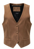 Brown Sfilato vest - view 1