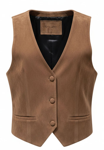 Brown Sfilato vest - view 1