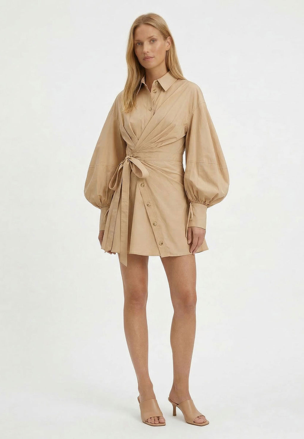 Beige Sfilato dress - view 2