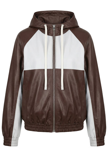 Brown Sfilato windbreaker - view 1