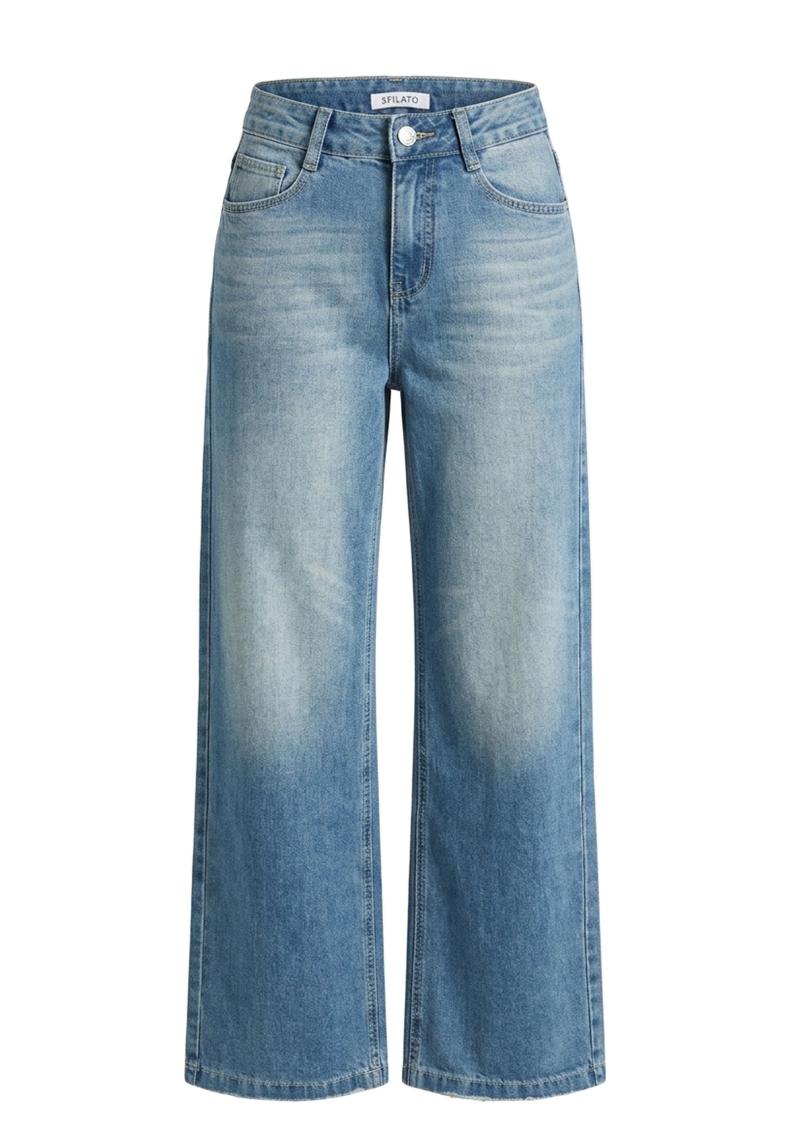 Teal Sfilato jeans