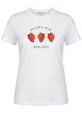 White Strawberry Graphic T-Shirt