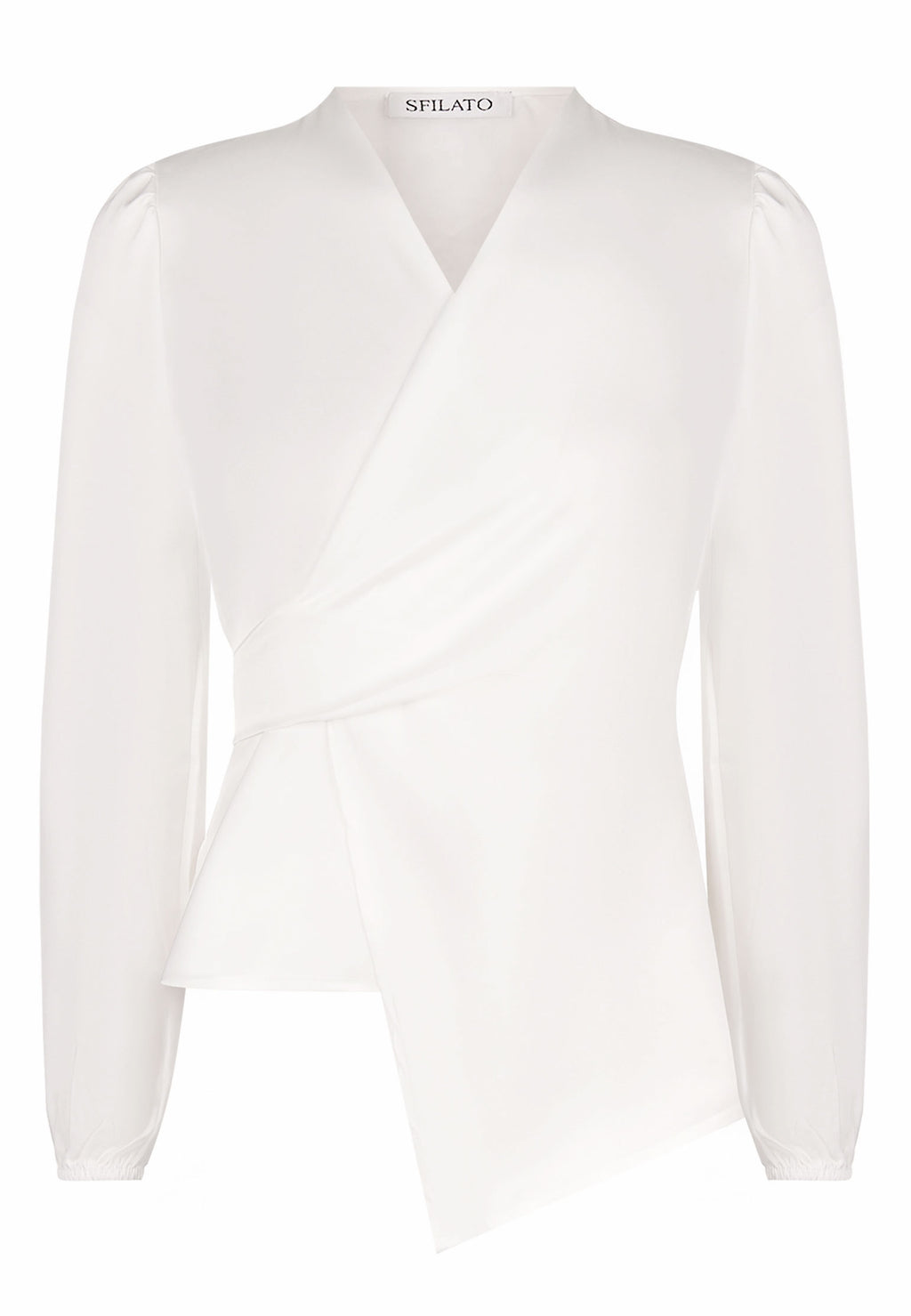 White and Gray Sfilato blouse - view 1