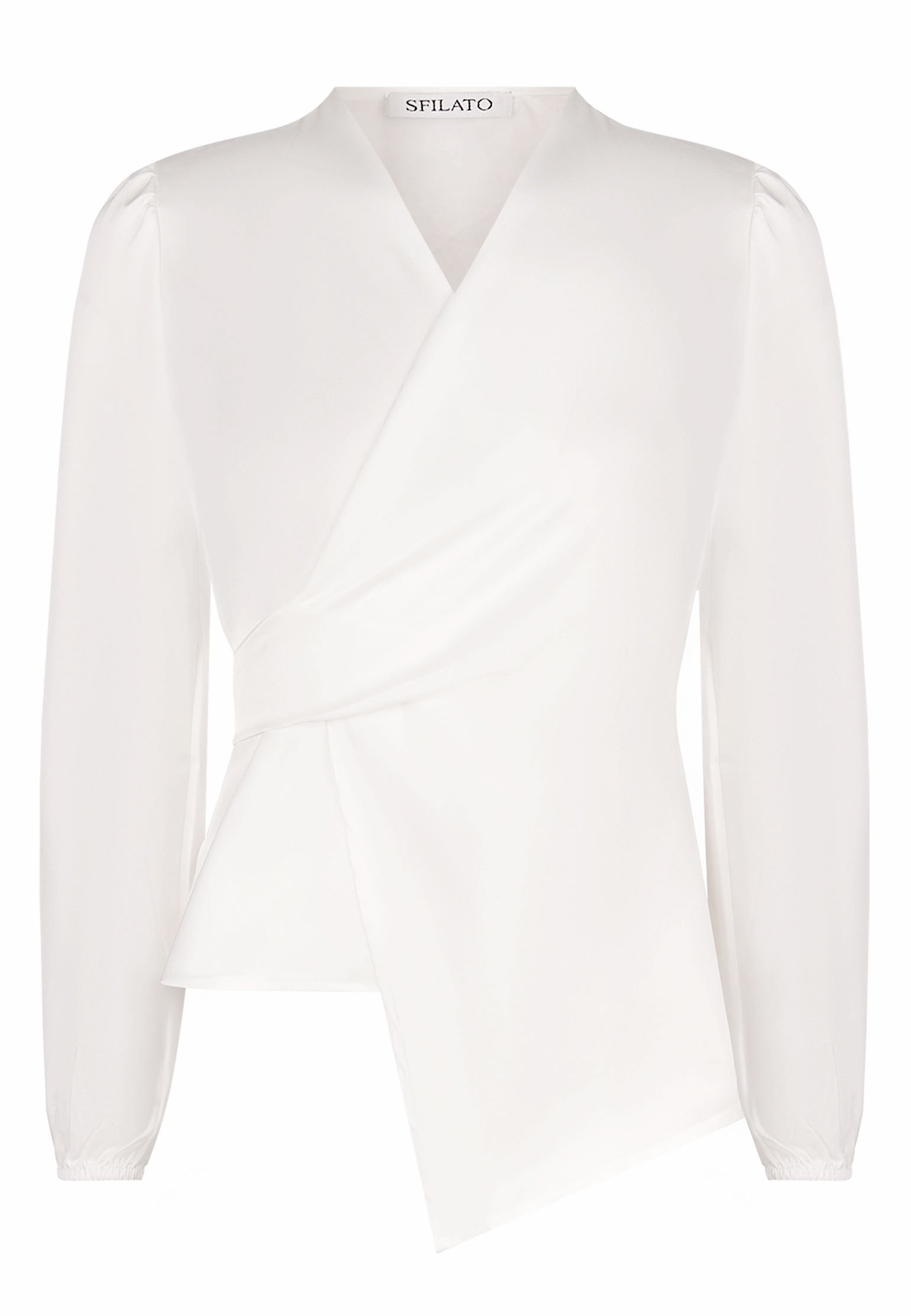 White and Gray Sfilato blouse - view 1