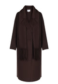 Burgundy Sfilato coat - view 1