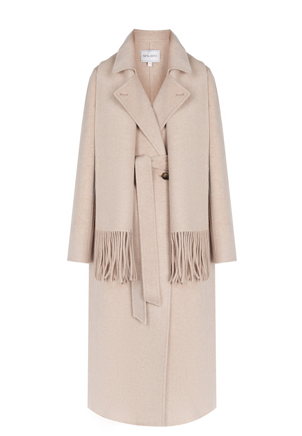 Beige Sfilato coat - view 1