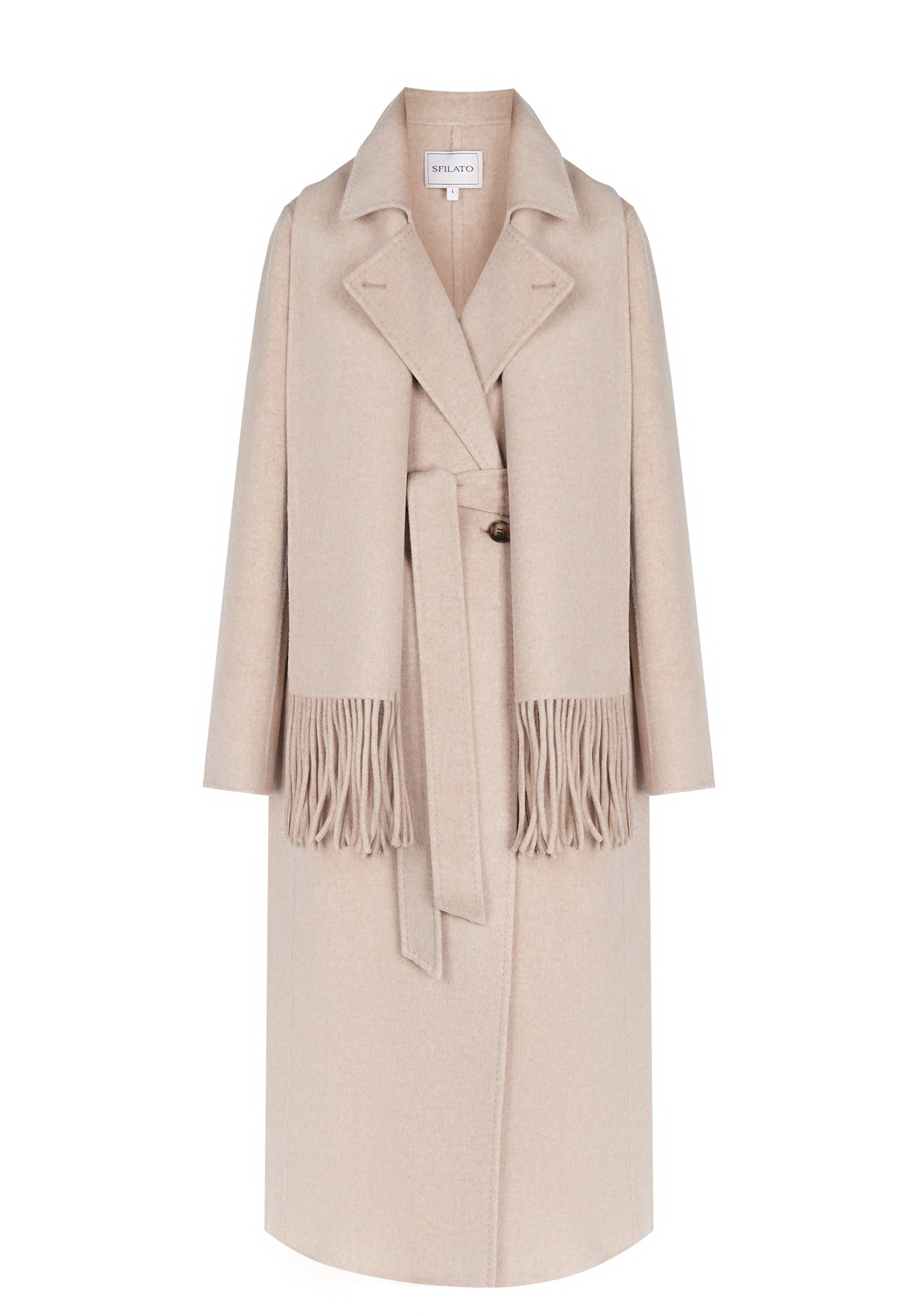 Beige Sfilato coat - view 1