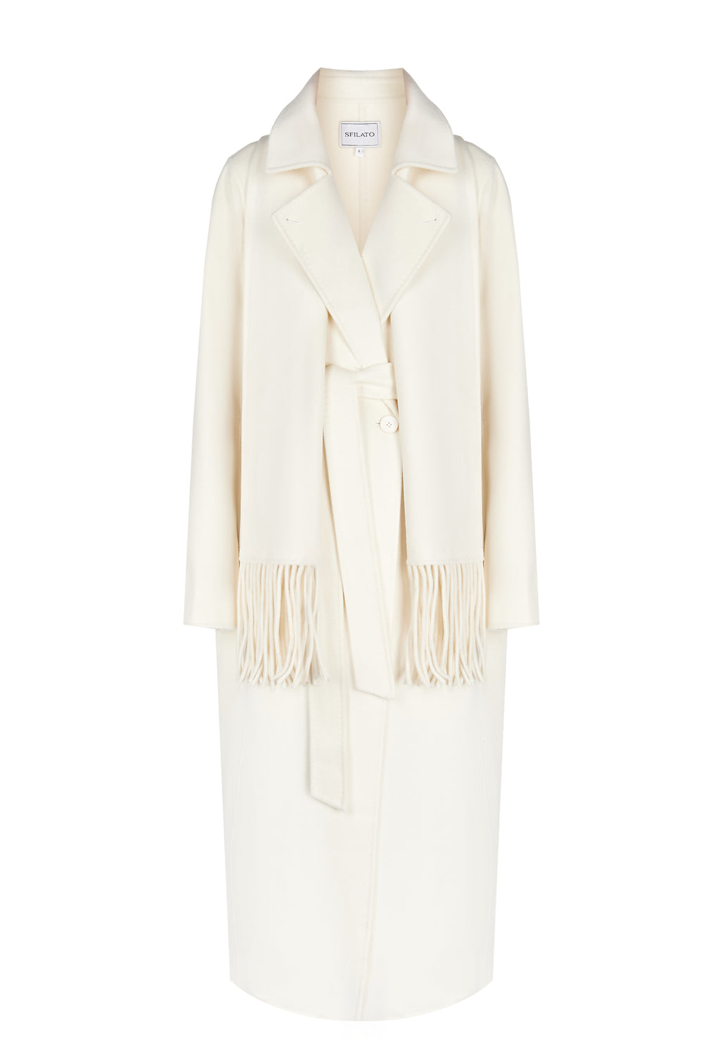 White Sfilato coat - view 1