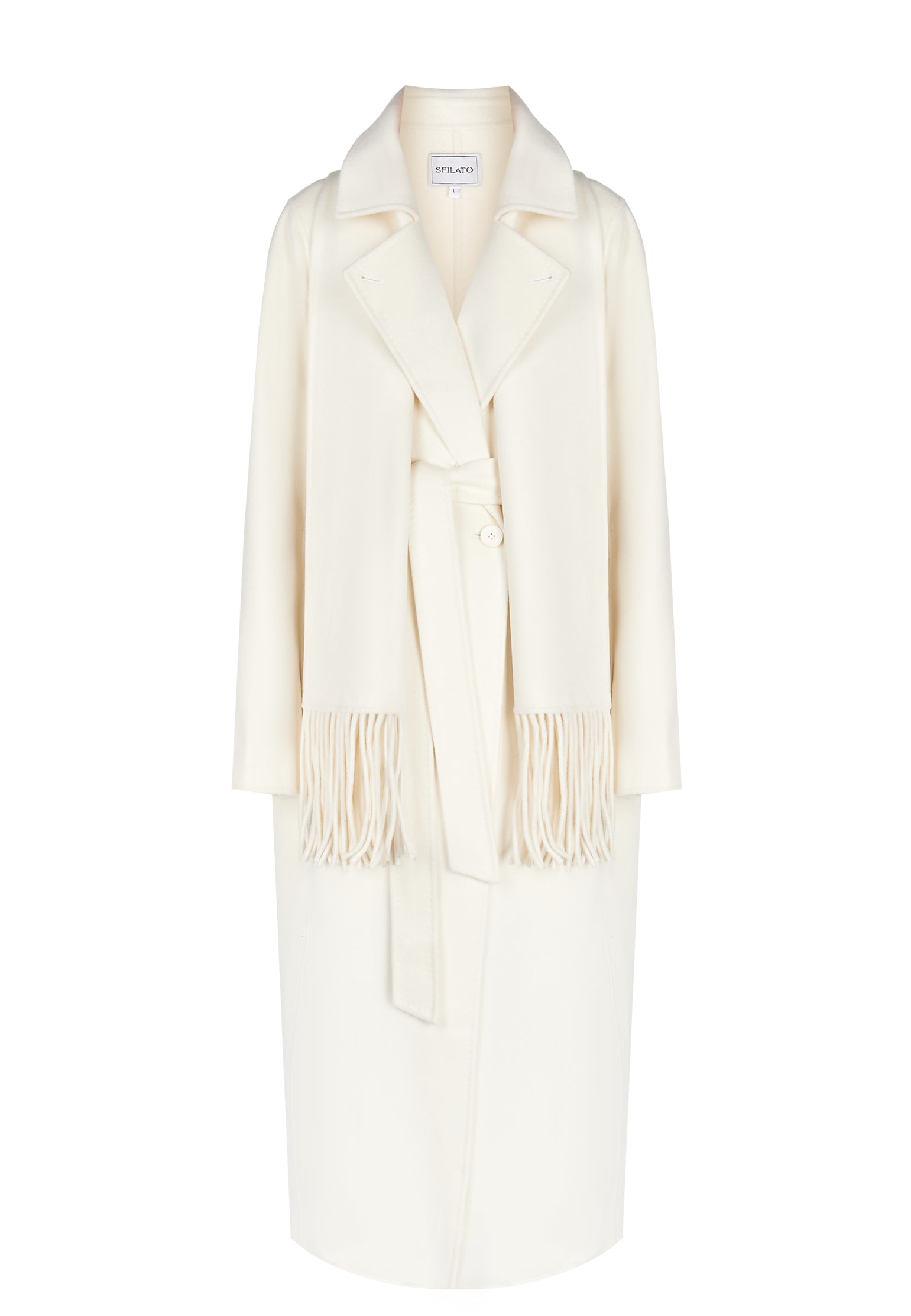 White Sfilato coat - view 1