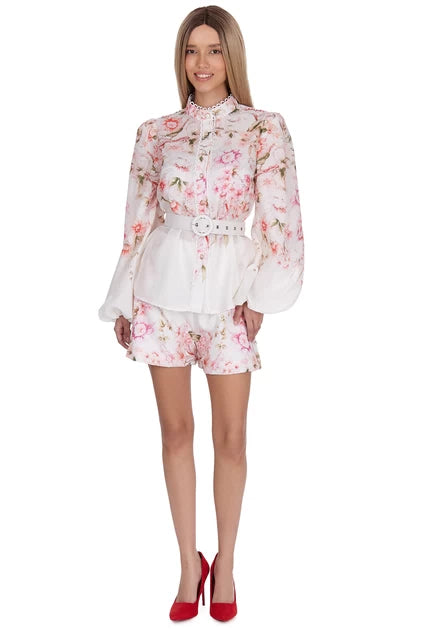 Costume with Floral Print