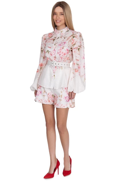 Costume with Floral Print