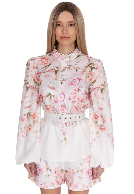 Costume with Floral Print