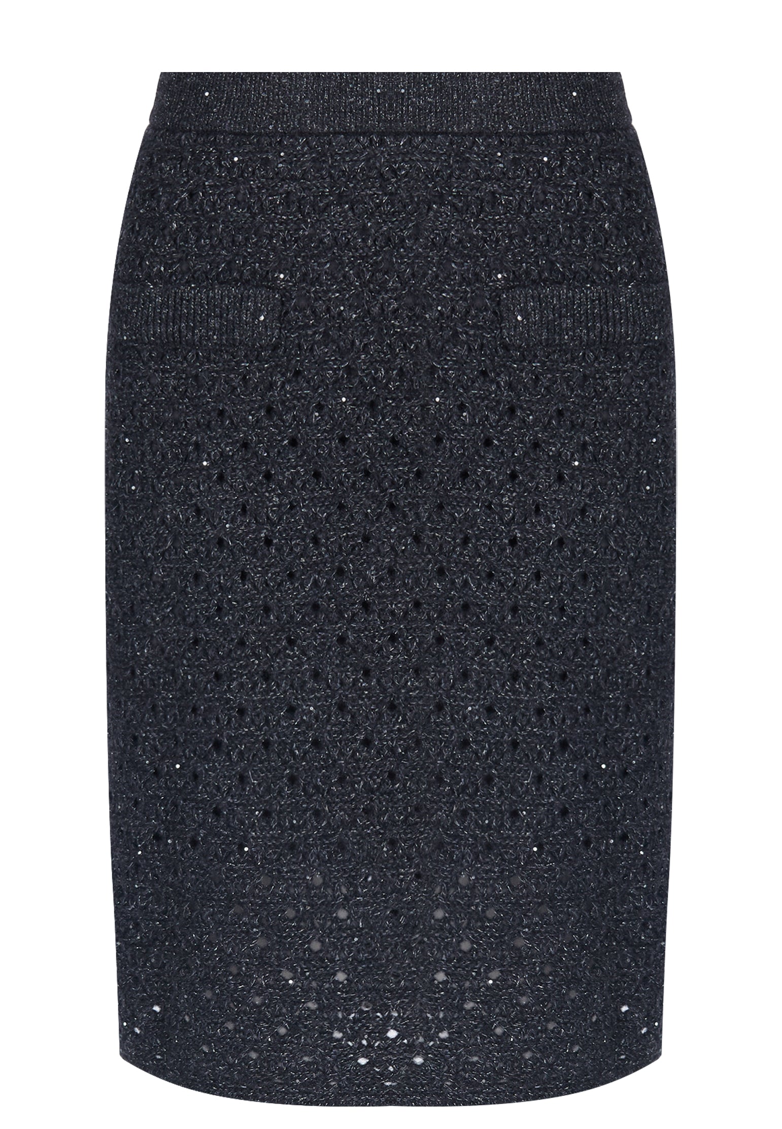 Navy Sfilato skirt - view 1
