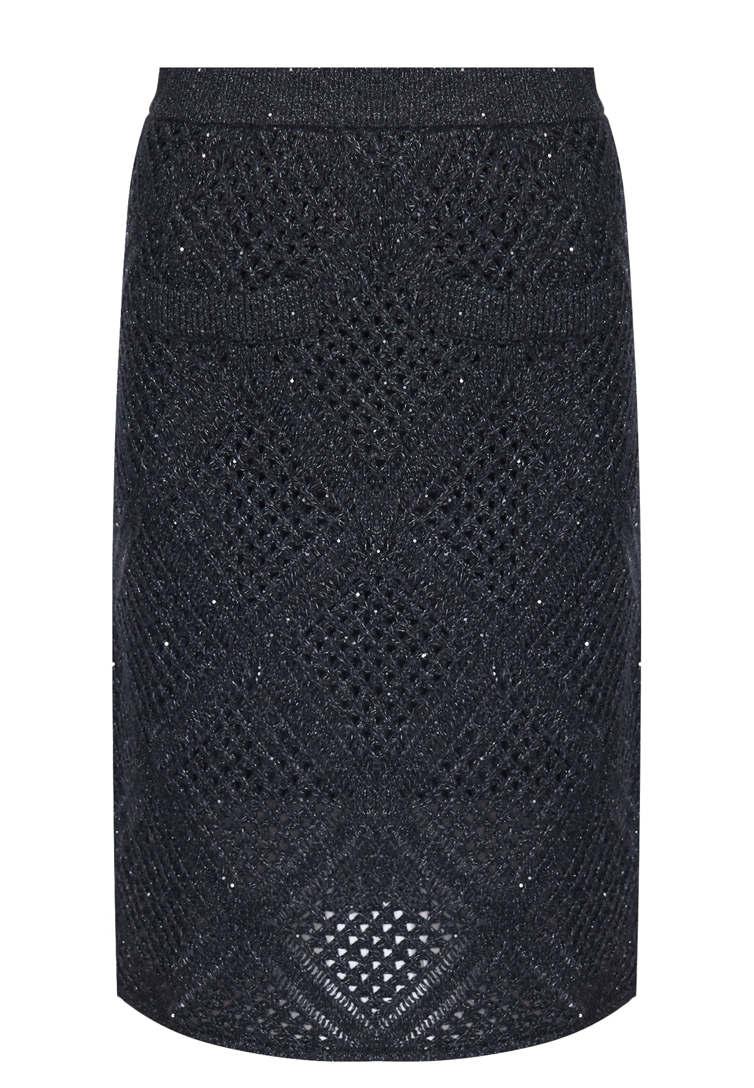 Navy Sfilato skirt - view 1