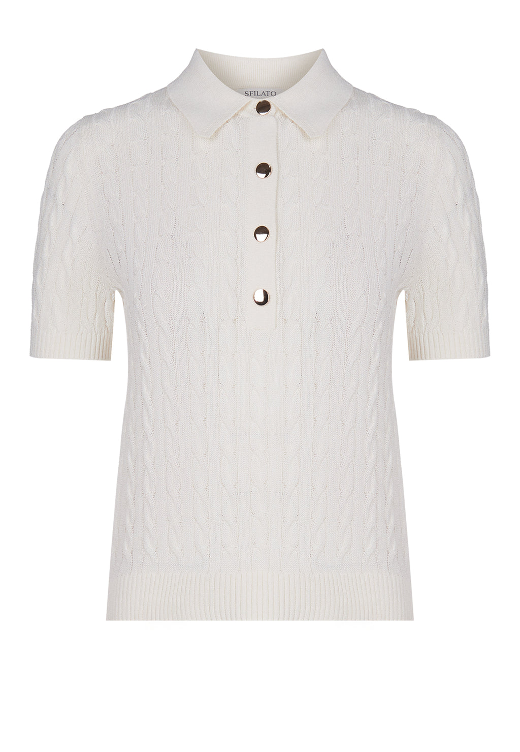 Gray Sfilato polo - view 1