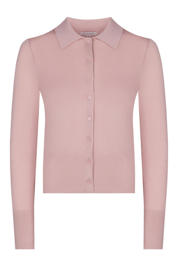 Blush Collared Button Knit Cardigan - view 1