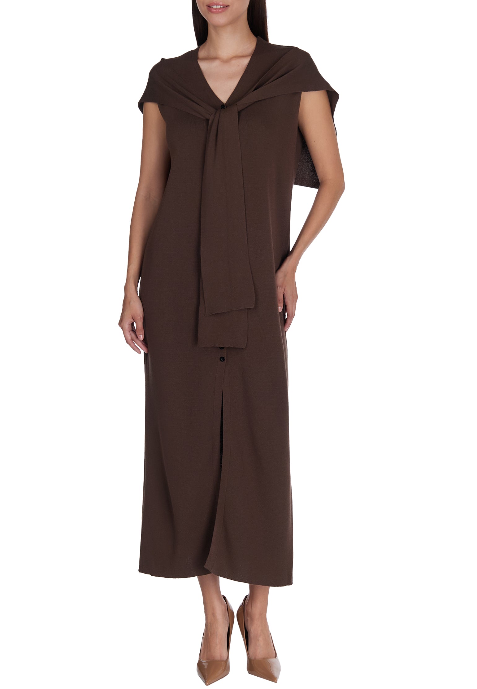 Brown Sfilato dress - view 3