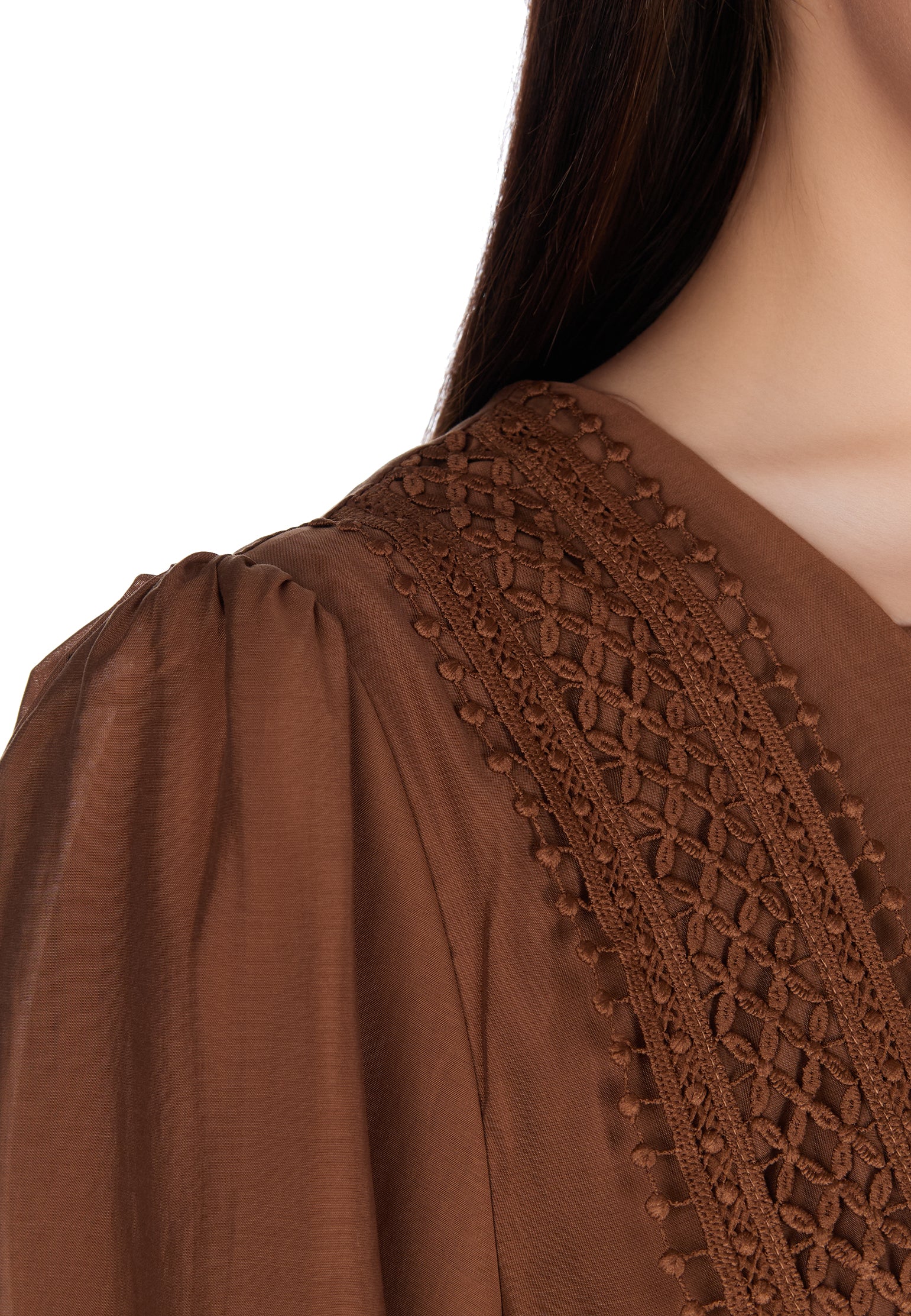 Brown Sfilato dress - view 3
