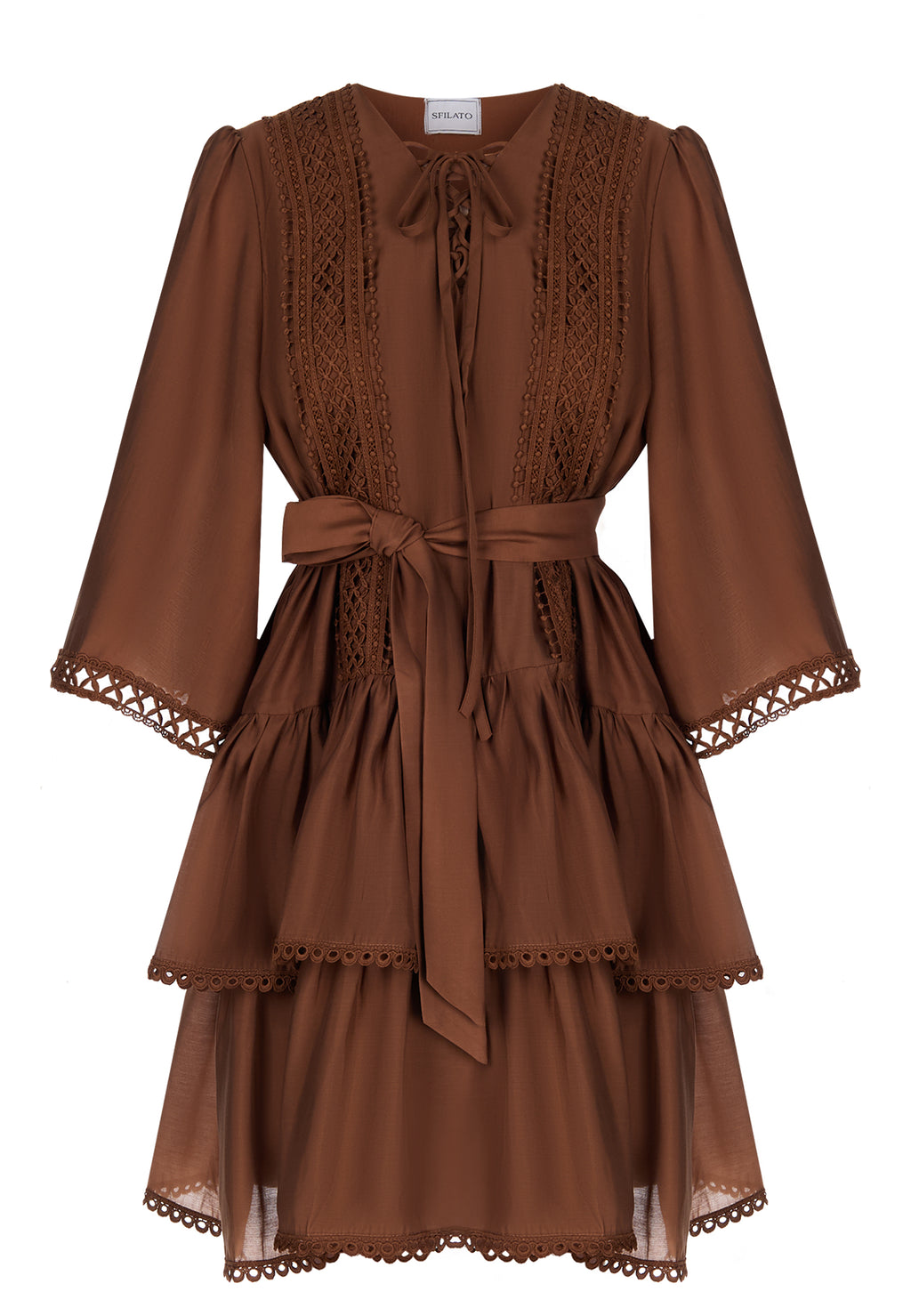 Brown Sfilato dress - view 1