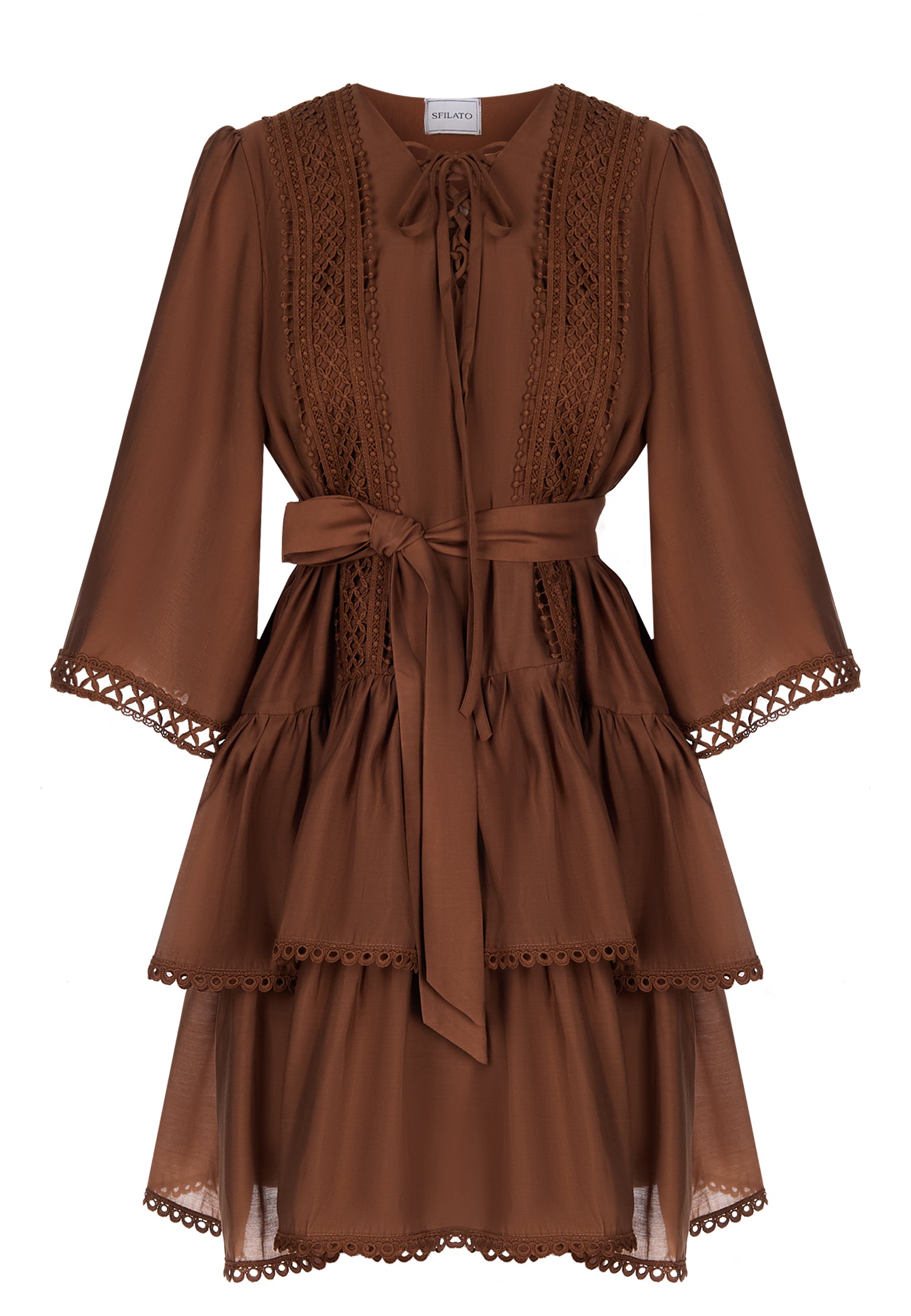 Brown Sfilato dress - view 1