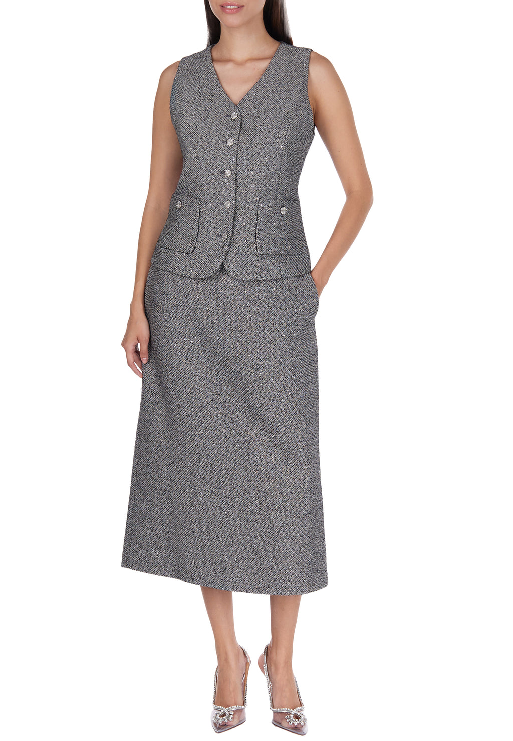 Gray Sfilato suit - view 3