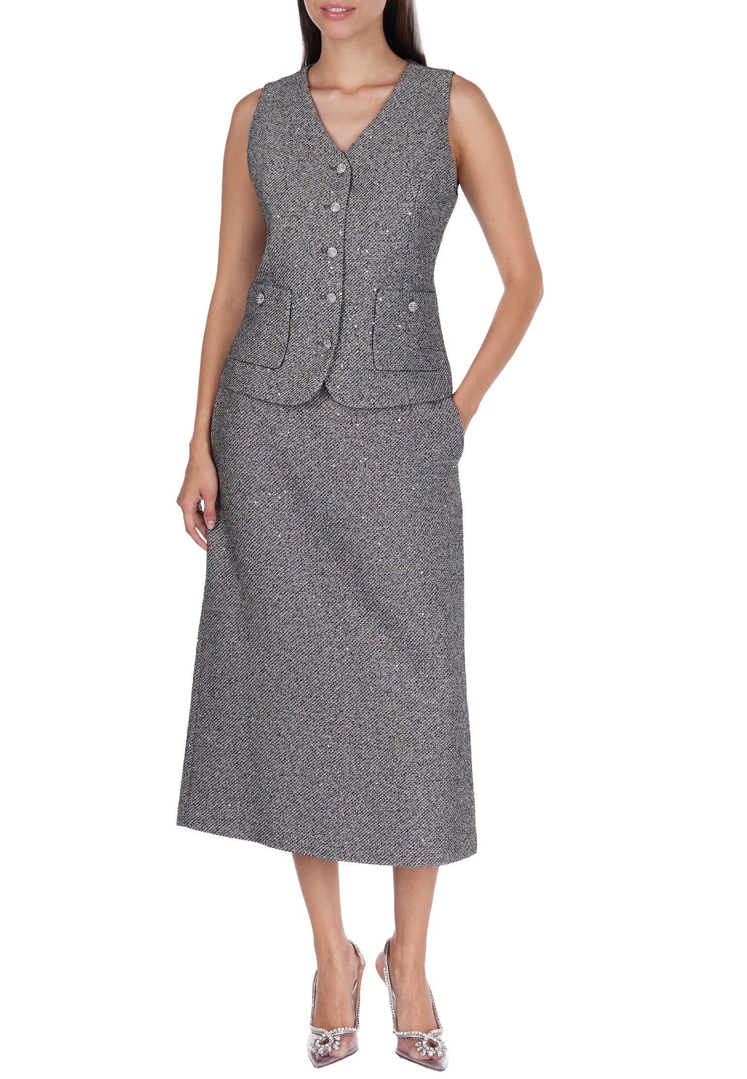 Gray Sfilato suit - view 3