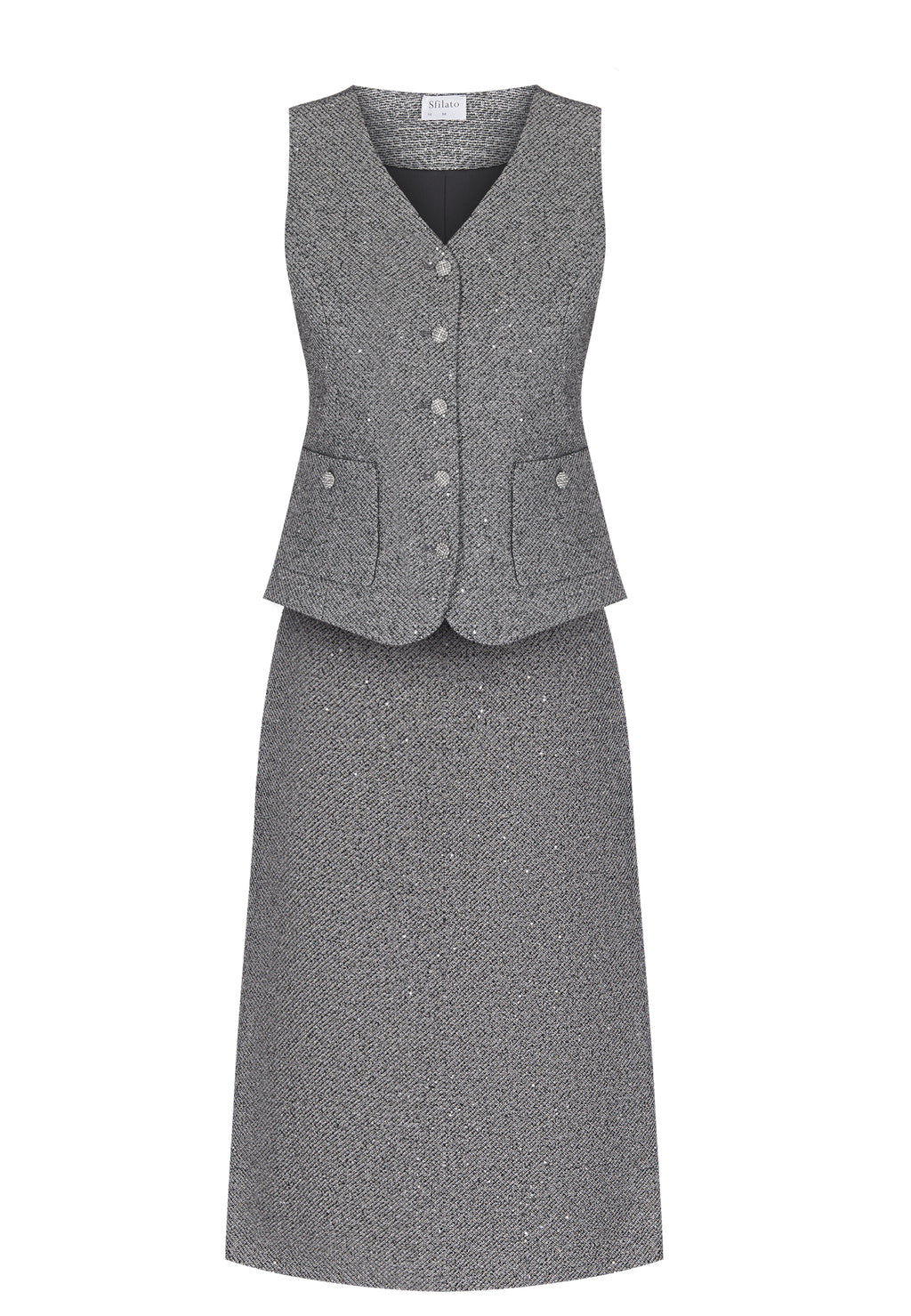 Gray Sfilato suit - view 1