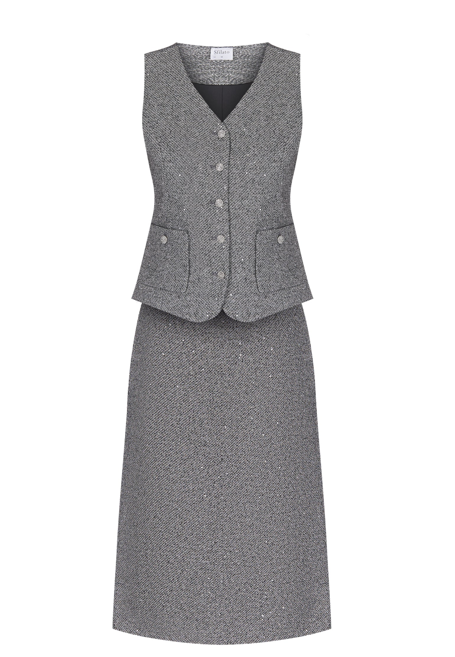 Gray Sfilato suit - view 1