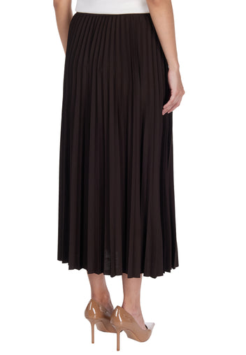 Uggiano Pleated Skirt — Brown