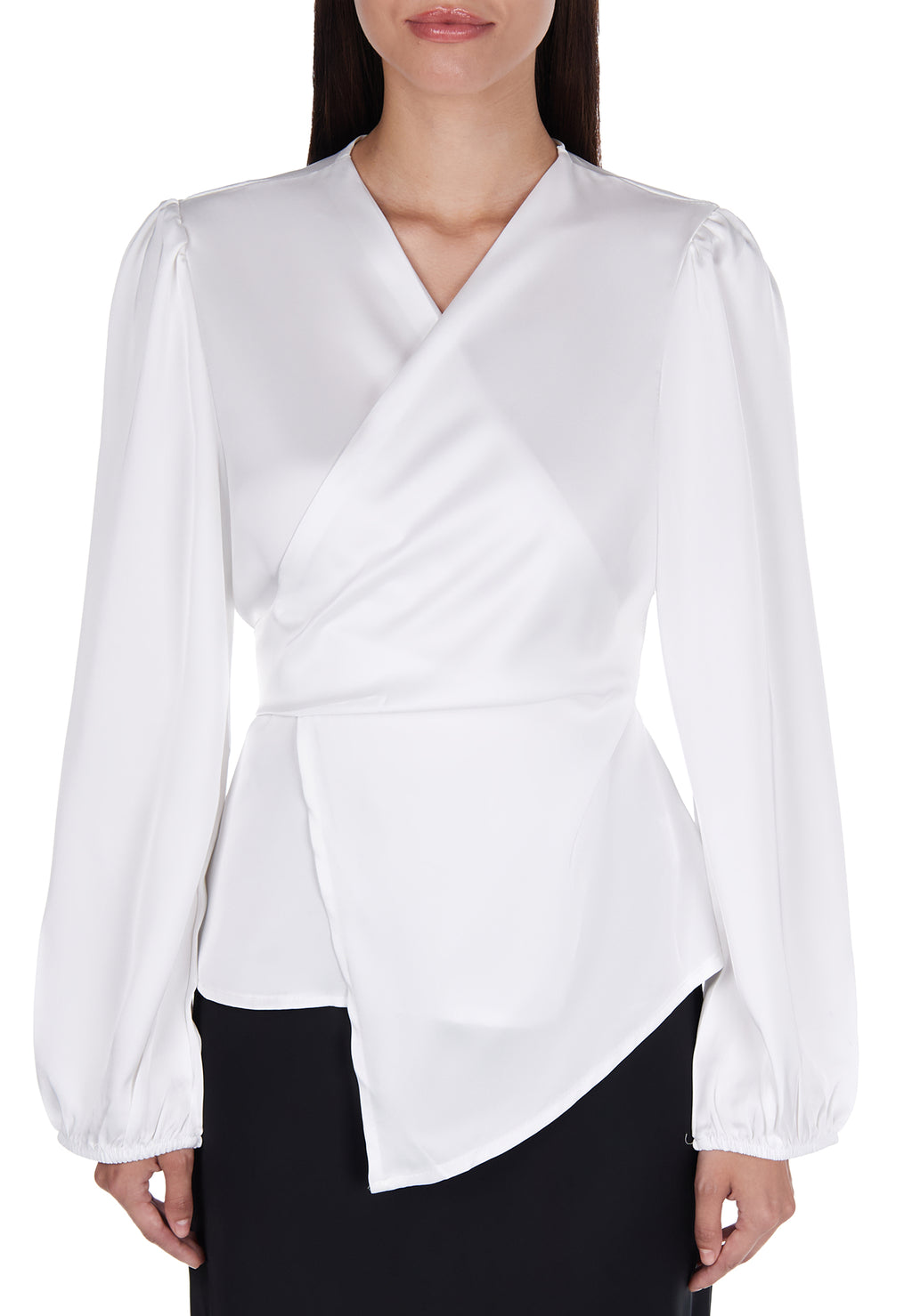 White and Gray Sfilato blouse - view 3