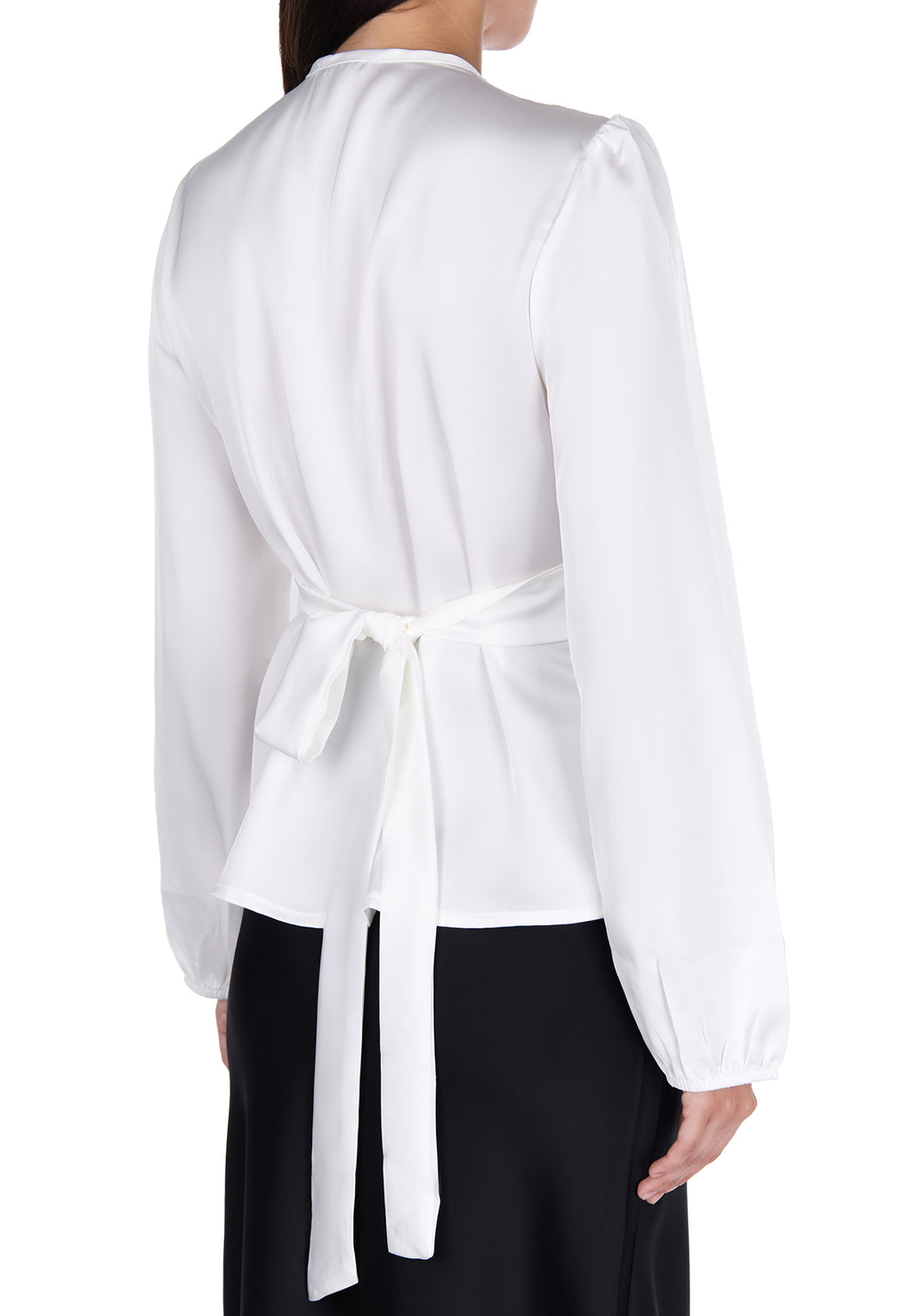 White and Gray Sfilato blouse - view 4