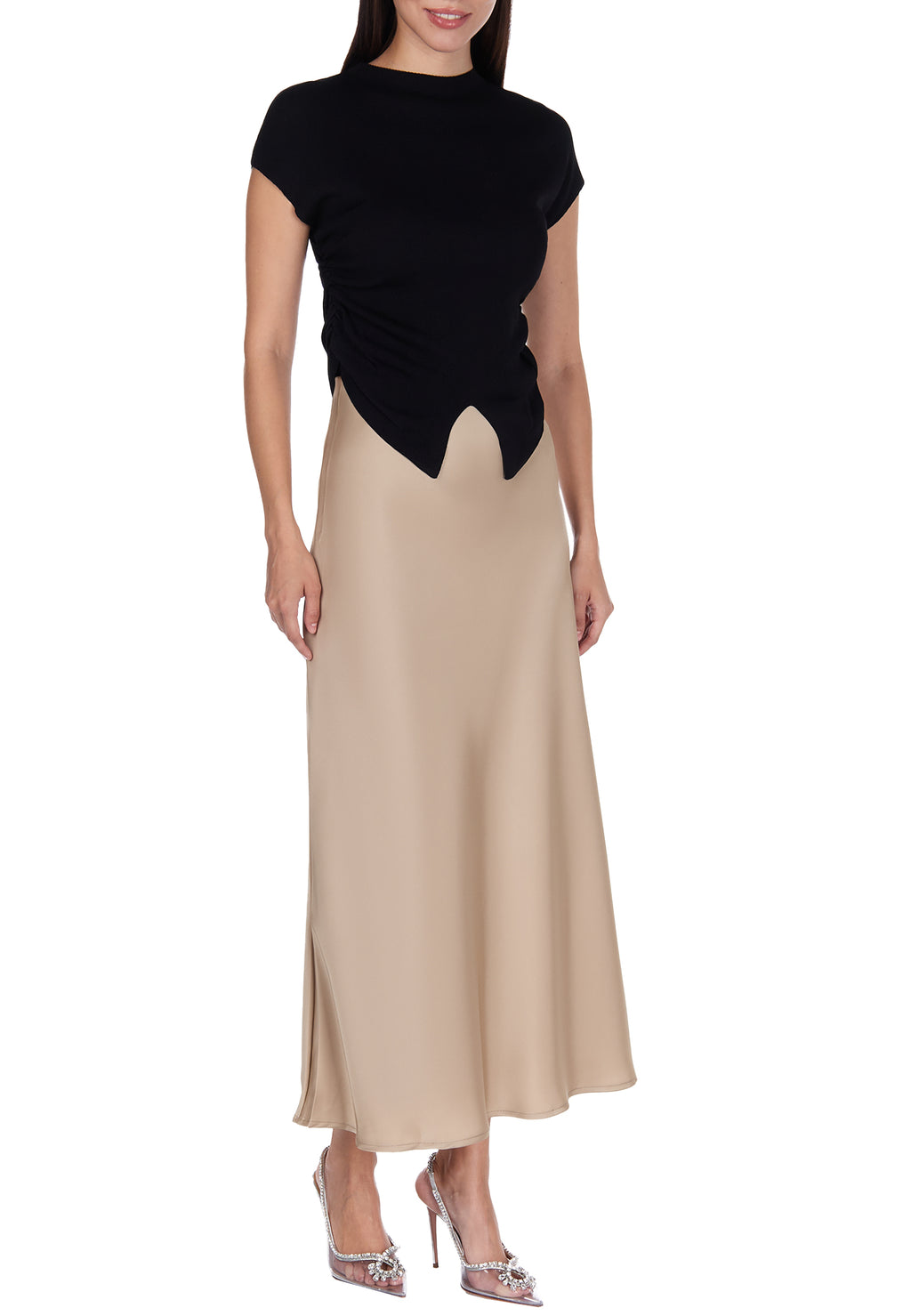 Black Sfilato short sleeve top - view 3