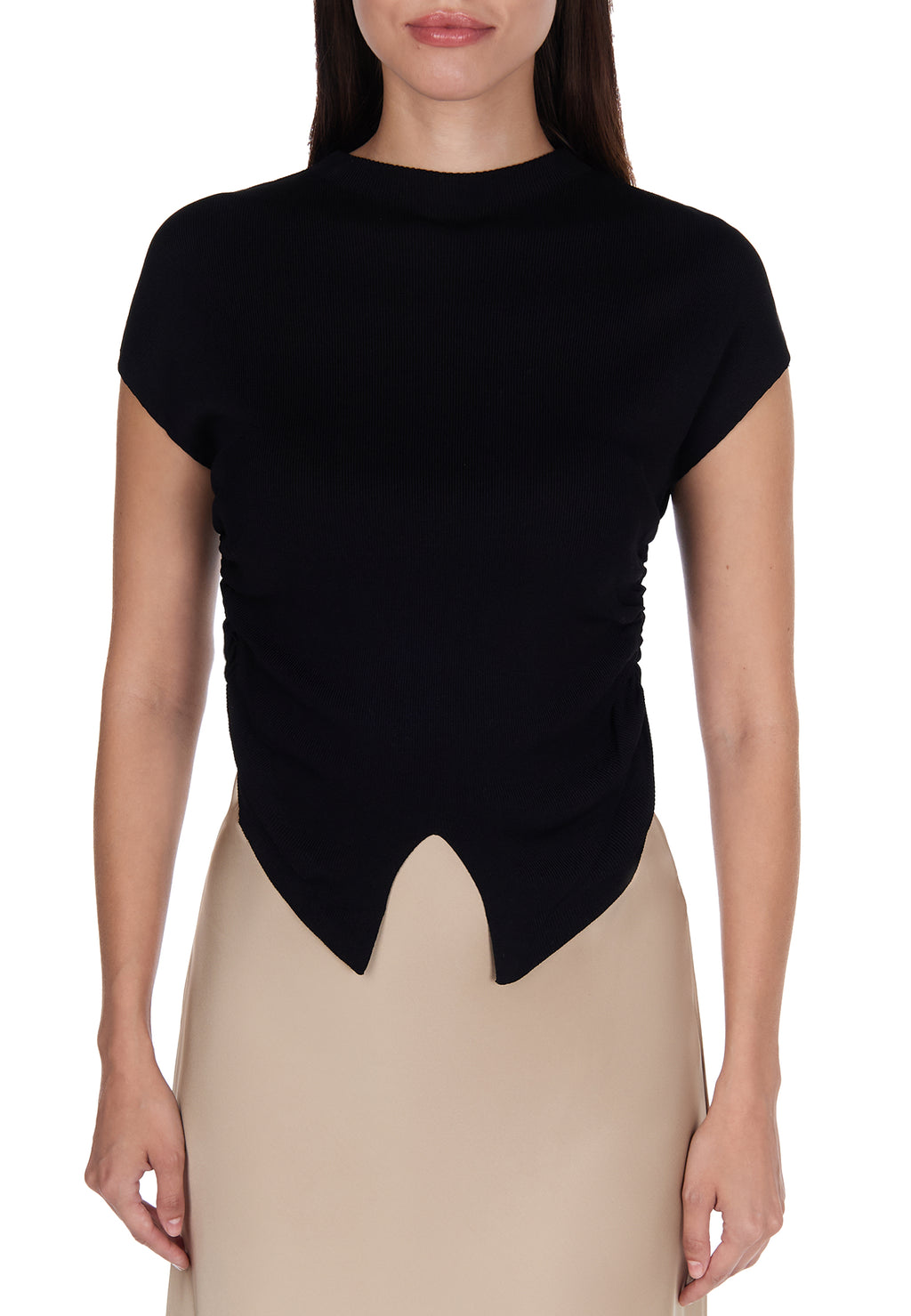 Black Sfilato short sleeve top - view 4
