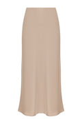 Blush Satin Bias Midi Skirt - view 1