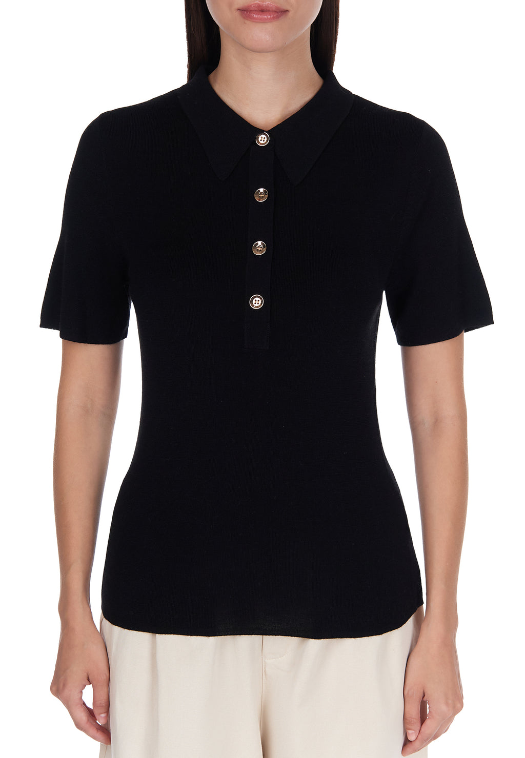 Black Sfilato polo - view 5