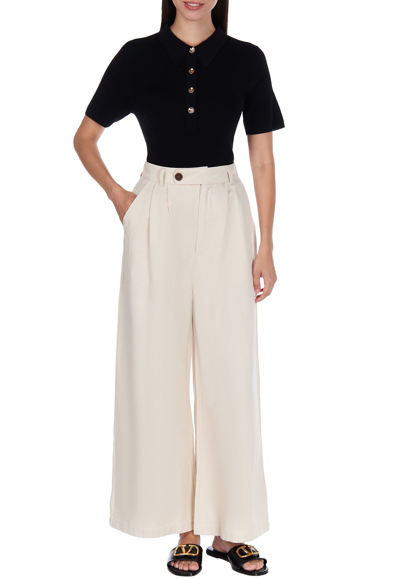 Black Sfilato polo - view 4
