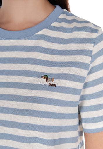 Gray Stripe Crewneck T-Shirt - view 7