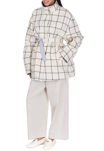 Silver Belted Utility Jacket - view 3