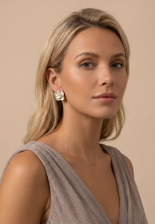 Alife Earrings — White