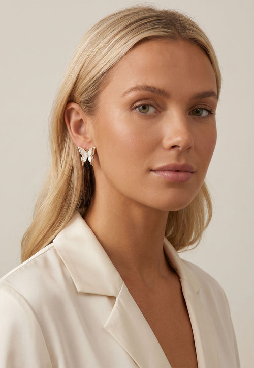Alserio Earrings — White