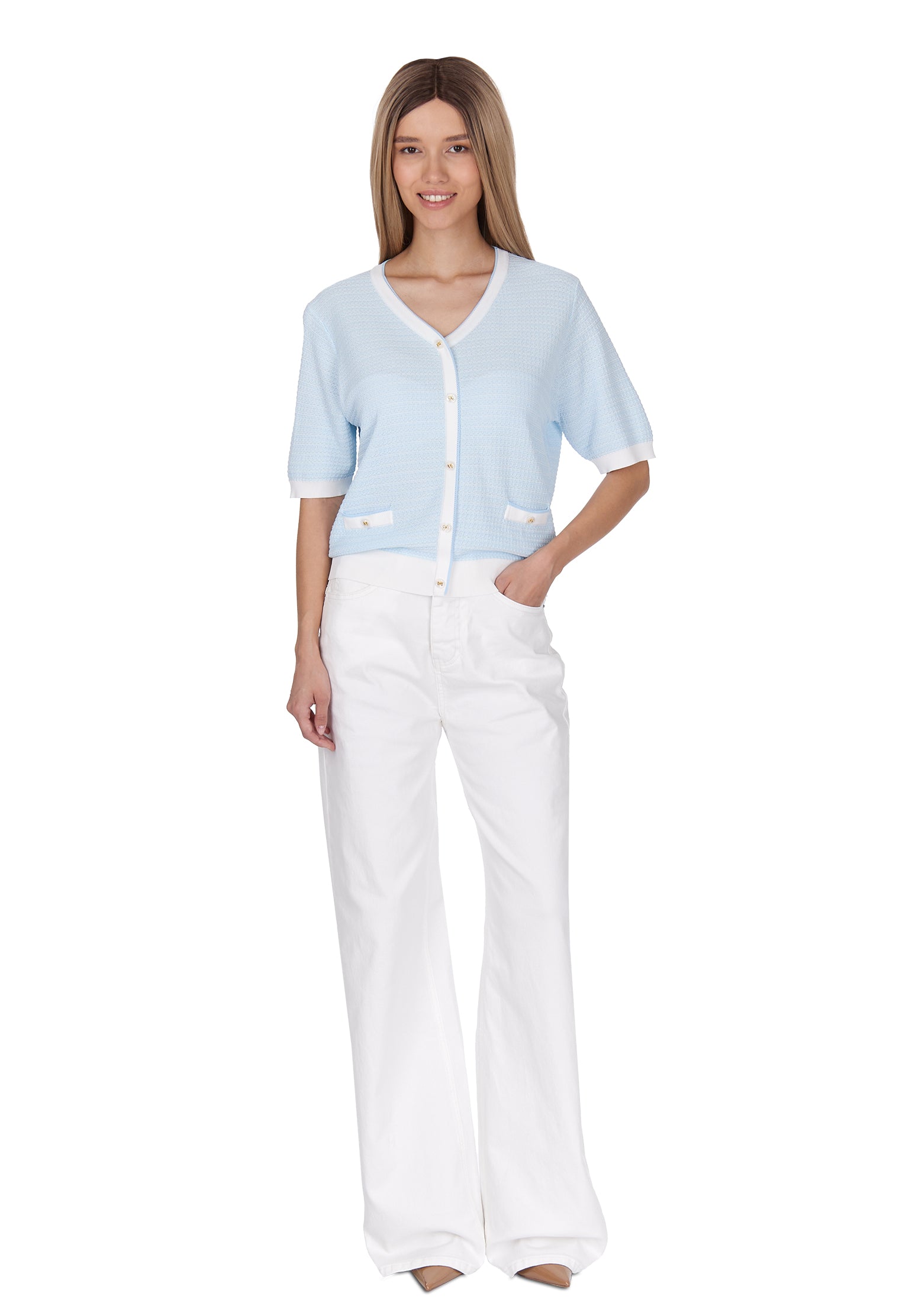 Macchia Cardigan — Light Blue
