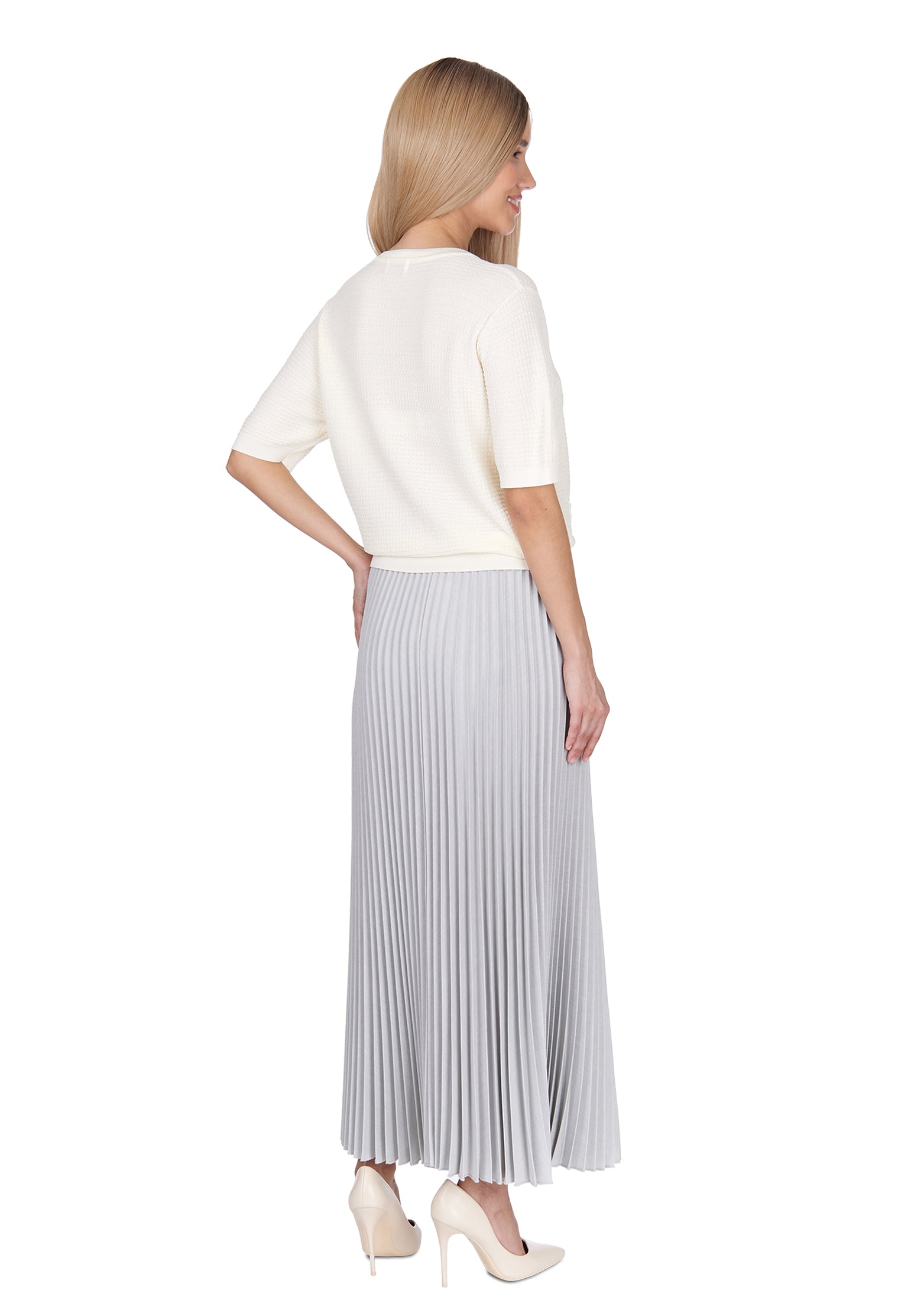 Gray Sfilato skirt - view 2
