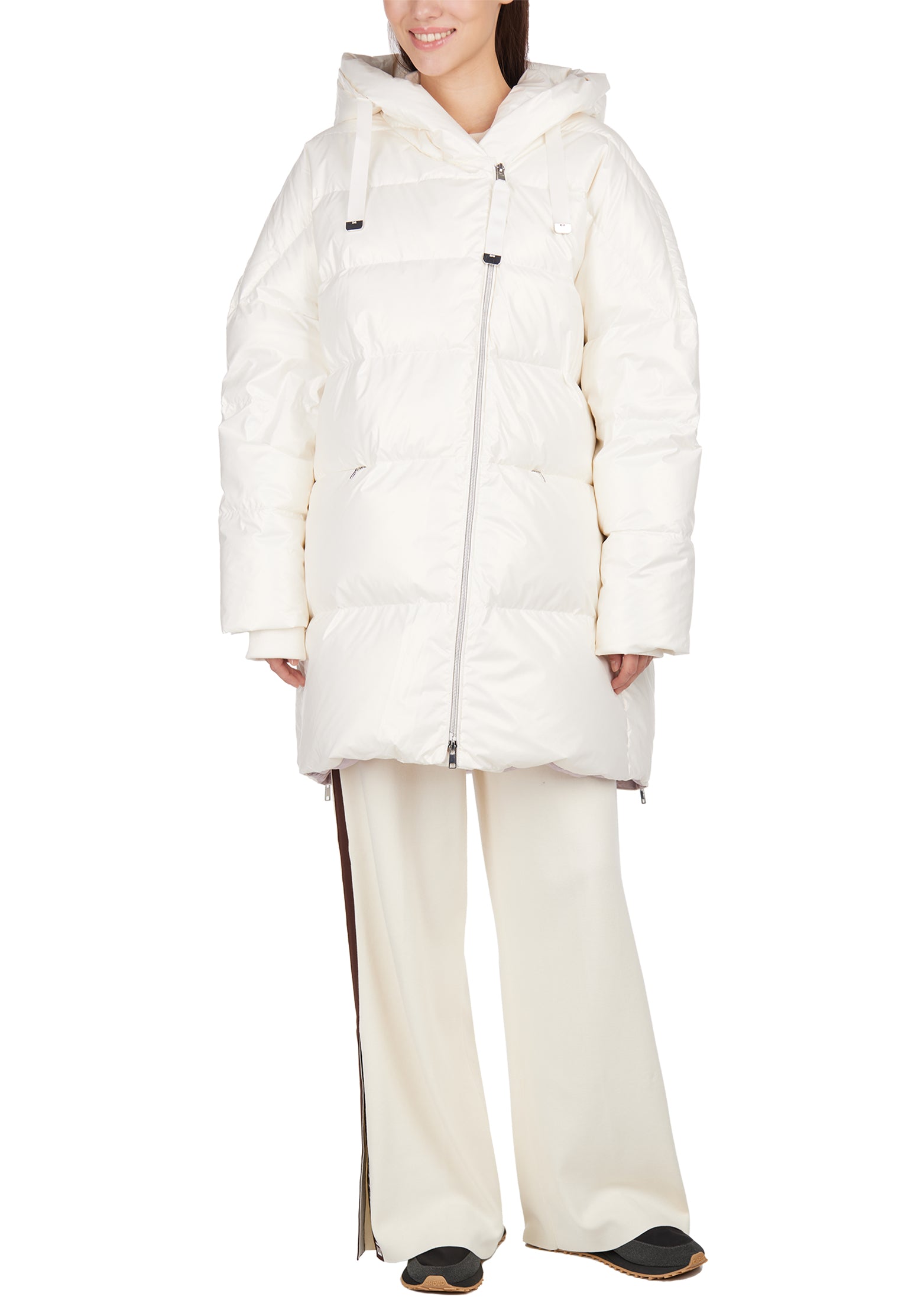 White and Gray Sfilato puffer jacket - view 10