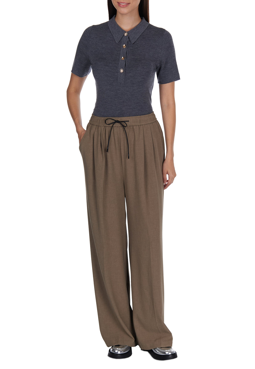Navy Sfilato polo - view 4