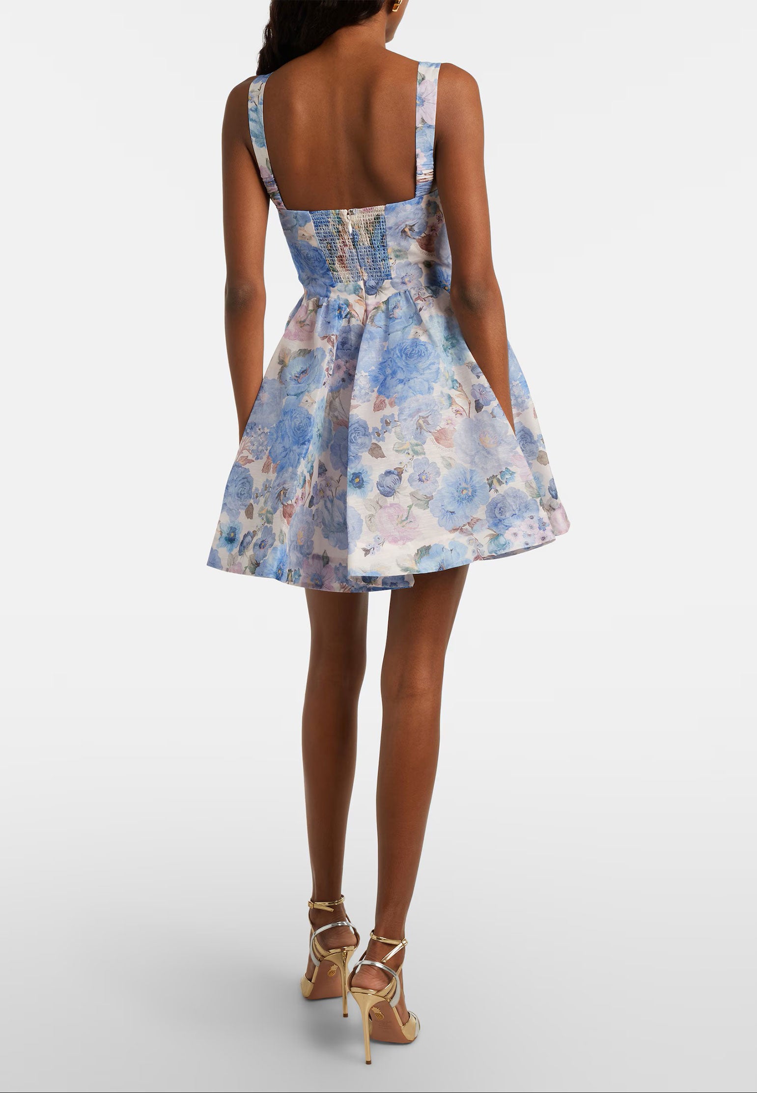 Gray and Brown Sfilato dress - view 2