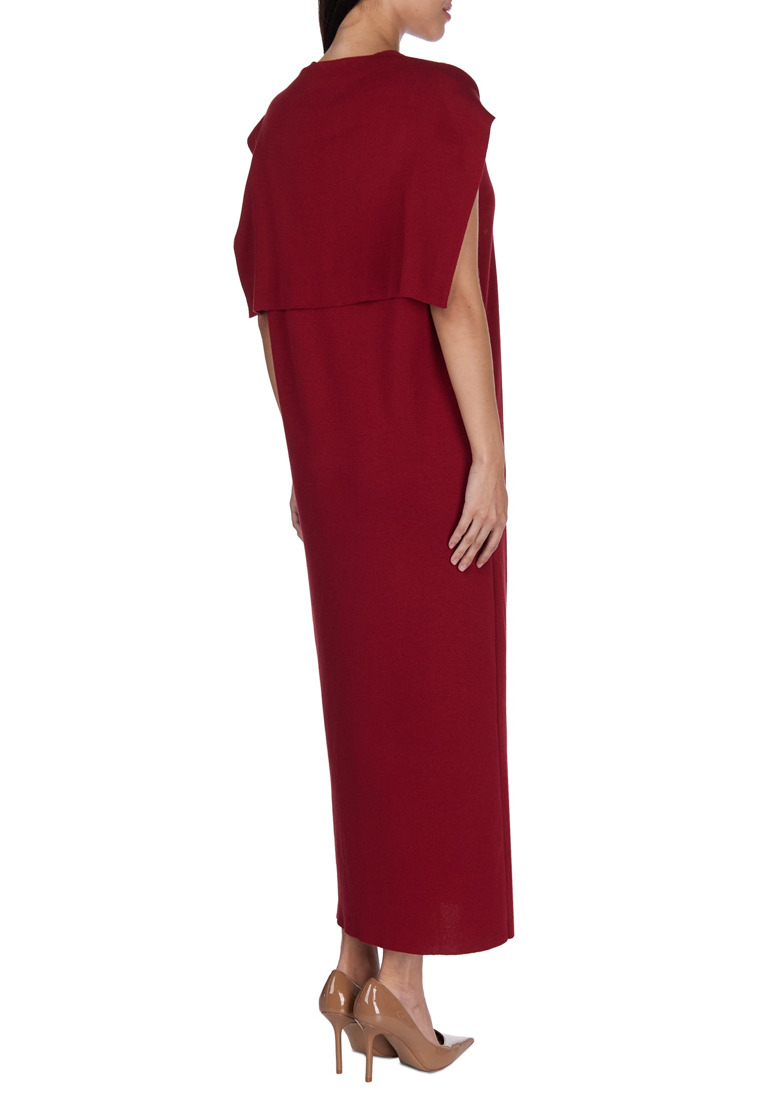 Black and Burgundy Sfilato dress - view 4