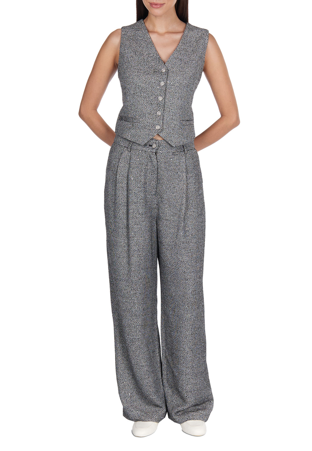 Gray Sfilato suit - view 2