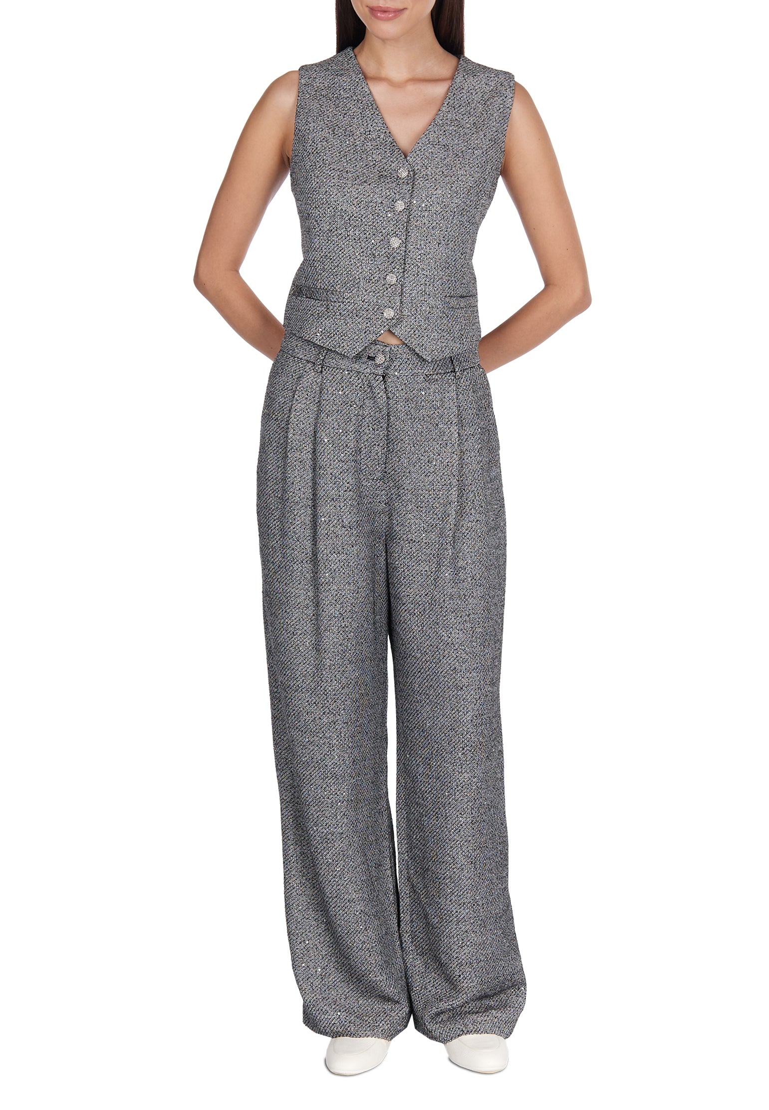 Gray Sfilato suit - view 2