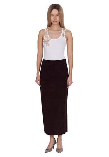 Uta Skirt — Burgundy