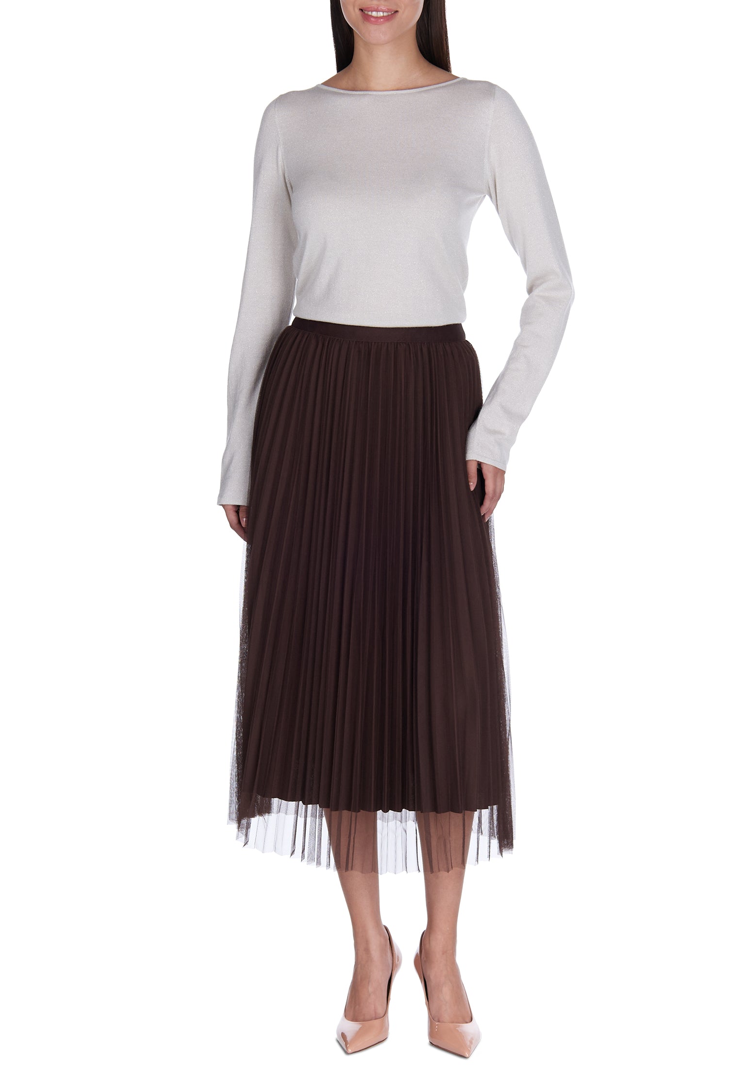 Black Sfilato tulle skirt - view 3